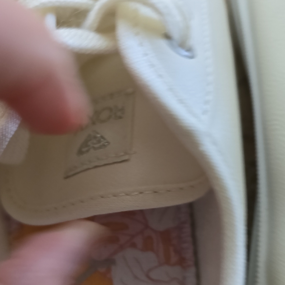 Roxy Classic White Lace-Up Sneakers - Picture 6 of 10
